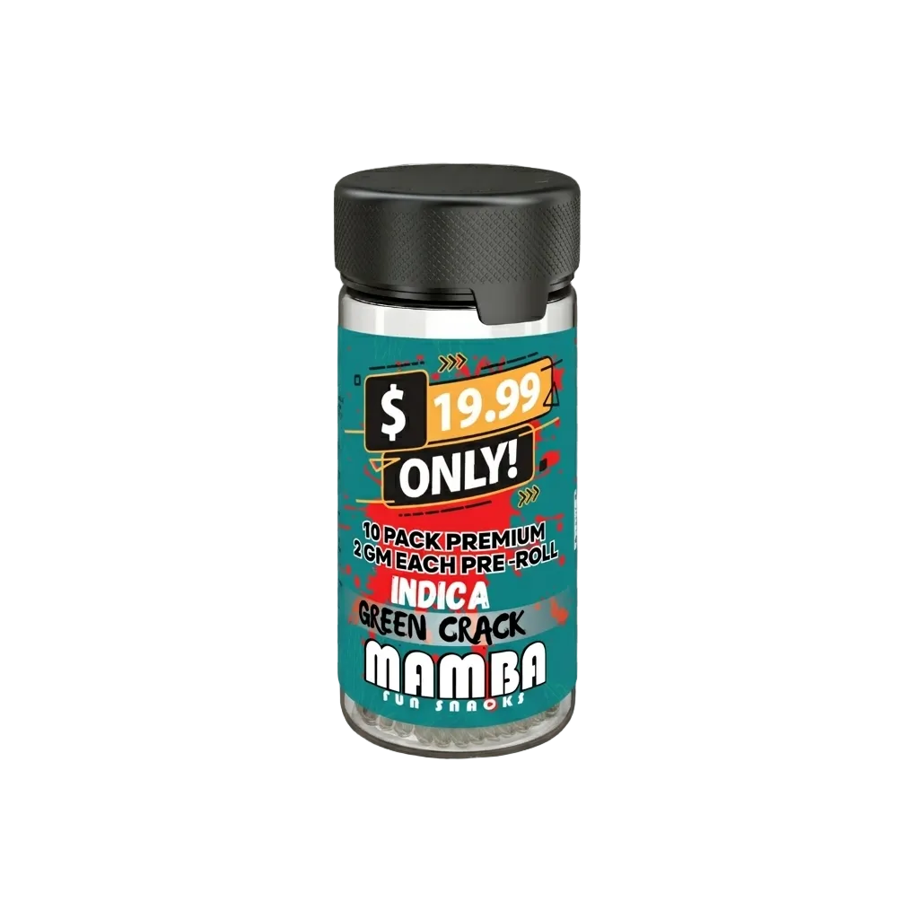 $19.99-Mamba Pre Roll-Green Crack (Indica)
