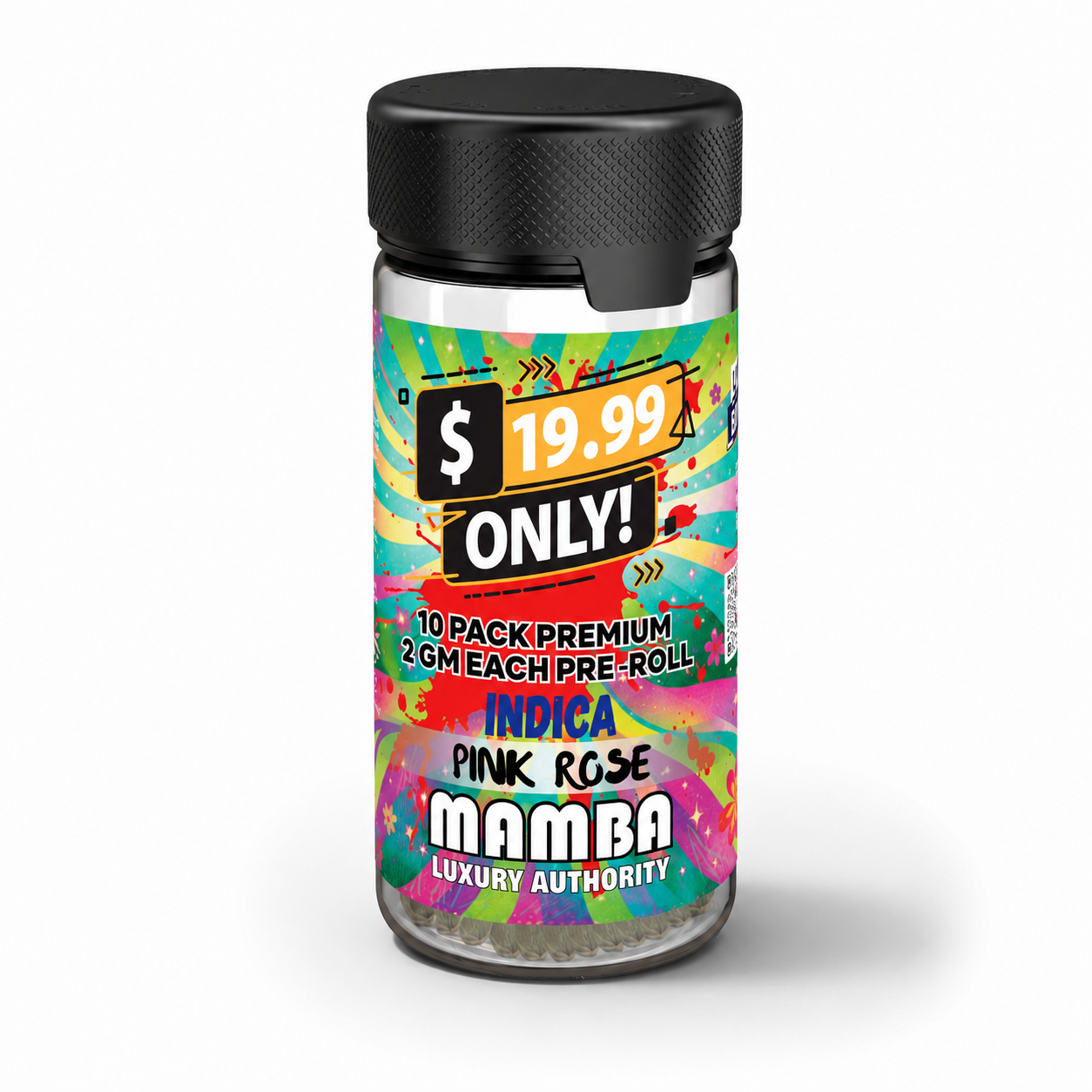 $19.99-Mamba Pre Roll-Pink Rose (Indica)