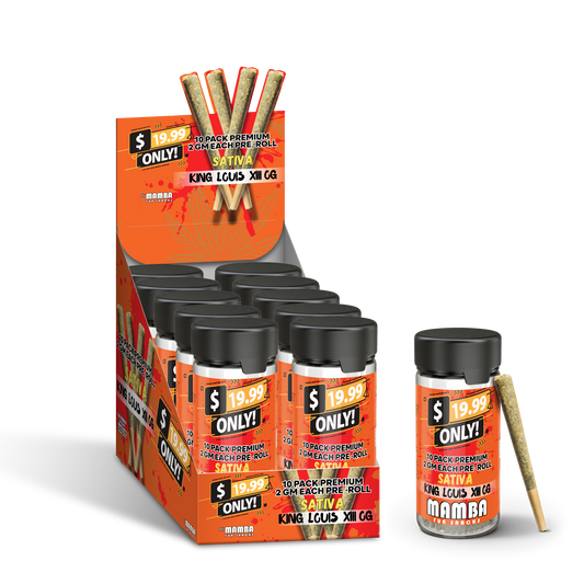 $19.99-Mamba Pre Roll-King Louise XIII OG (Indica)