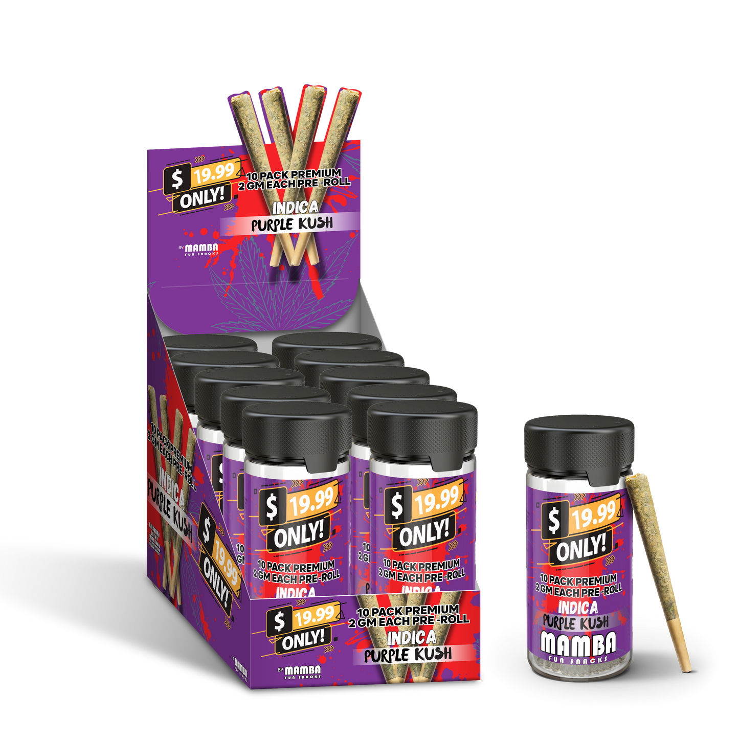 $19.99-Mamba Pre Roll-Purple Punch (Indica)